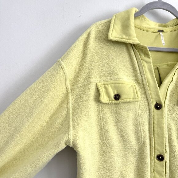 Free People Ruby Oversized Shacket Jacket in Luminary Yellow Green Women’s Sz XS - Picture 7 of 11